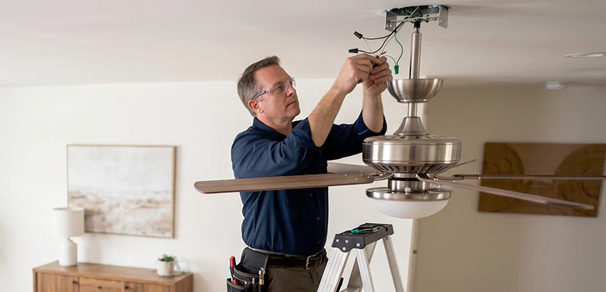 Ceiling Fan Light and Switch Repair in Roswell