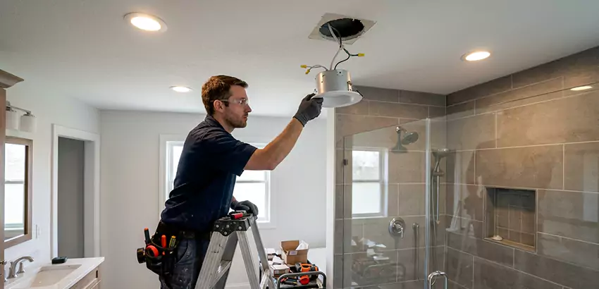 Bathroom and Shower Recessed Lighting Installation in Roswell